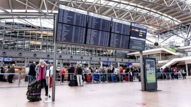 Flughafen Hamburg Ankunft