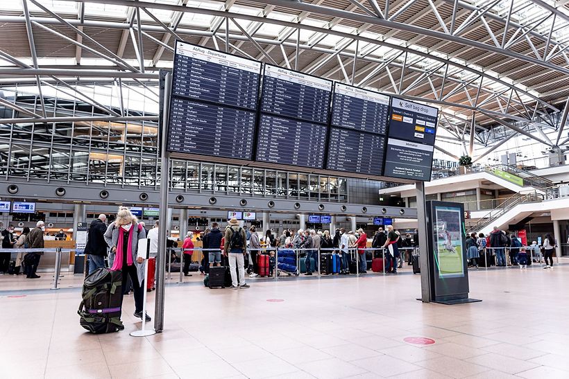 Flughafen Hamburg Ankunft